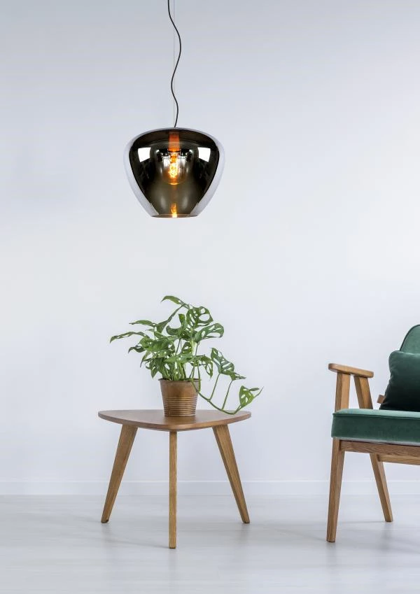 Lucide SOUFIAN - Hanglamp - Ø 40 cm - 1xE27 - Fumé - sfeer 1